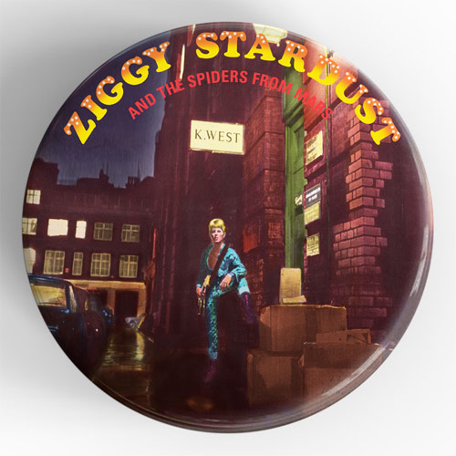Terry Pastor - Ziggy Stardust And The Spiders From Mars 3D Vintage Pin Badge